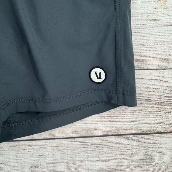 Vuori Kore Lined Shorts Men's Size 30 Gray Drawstring Embroidered Logo - Picture 4 of 9
